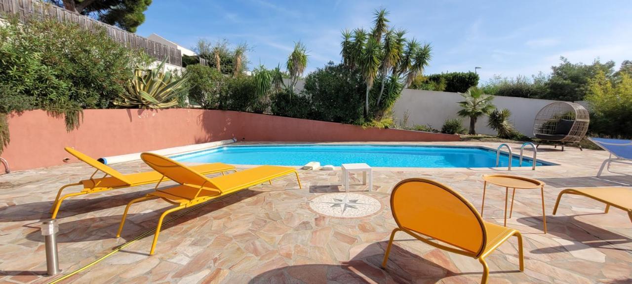 Villa Villa Palm' Issambres 6-7 Personnes, Clim, Avec Piscine, Jardin Et Parking Prives La Garonnette-Plage
